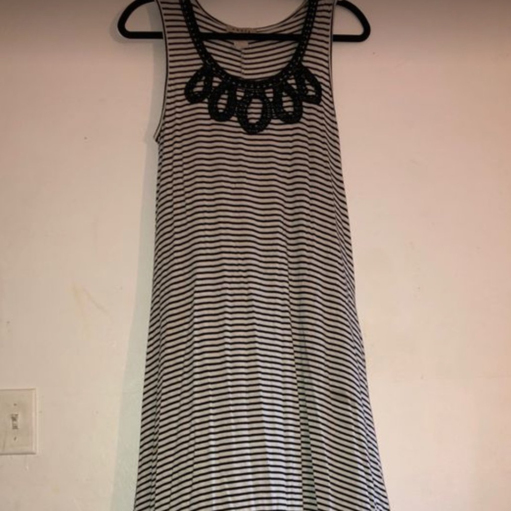 Agate Summer Dress black n white maxi